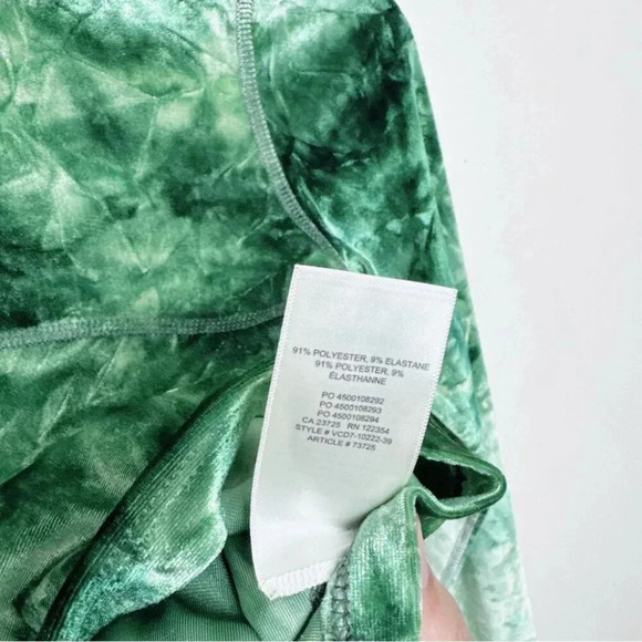 Aritzia Wilfred Free Womens Small Long Sleeve Burnt Velvet Green Tie Dye - Picture 10 of 13